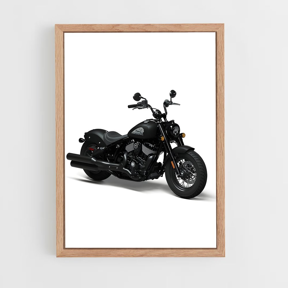 Poster L'ombre du Chrome – affiche Indian Motorcycle (vue 4)